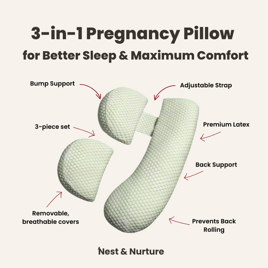 Nest & Nurture 3-in-1 Pregnancy Pillow